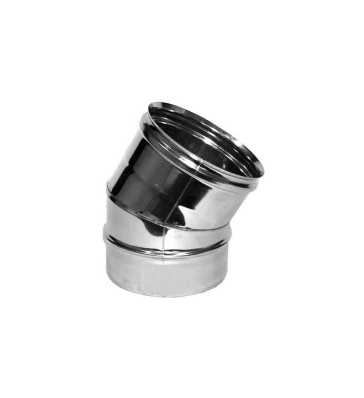 Curva 30° Canna Fumaria Monoparete Inox AISI 316